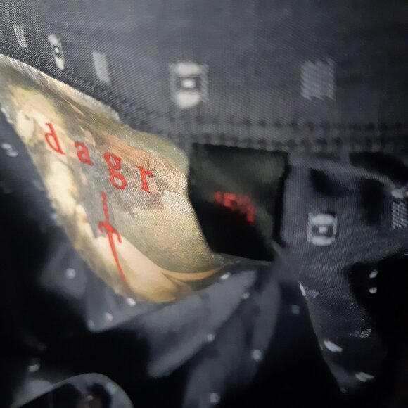 dagr SZ 15.5 French Cuff Dark Grey Men's Button Up Shirt - Picture 8 of 13